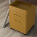 IDÅSEN Drawer unit on castors, golden-brown, 42x61 cm