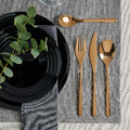 FÖRNUFT 24-piece cutlery set, rose-gold colour