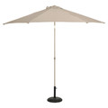 GoodHome Parasol Carambole 270 cm, grey