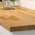 KARLBY Worktop, oak/veneer,  63.5x246 cm