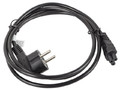 Lanberg Notebook Power Cable EU (MIKI) IEC 7/7 - IEC 320 C5 1.8M VDE, black