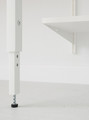 BOAXEL / LAGKAPTEN Shelving unit with table top, white, 187x62x201 cm