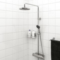 BROGRUND Shower set with thermostatic mixer, chrome-plated