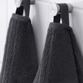 VÅGSJÖN Bath towel, dark grey, 70x140 cm