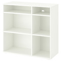 VIHALS Shelving unit with 4 shelves, white, 95x37x90 cm