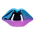 Decoration Lips, blue-purple