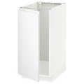 METOD Base cab f sink/waste sorting, white/Voxtorp matt white, 40x60 cm