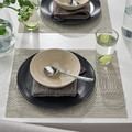 FLYGFISK Place mat, light beige, 38x30 cm