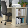 VEBJÖRN/MULLFJÄLLET / BILLY/OXBERG Desk and storage combination, and swivel chair beige/grey/white