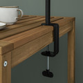 HELGEÖ Decorating rod for table, black adjustable/outdoor indoor, 115/235x116 cm