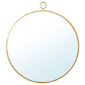 GRYTÅS Mirror, gold-colour, 40 cm