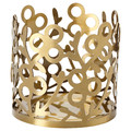 VINTERFINT Tealight holder, gold-colour, 7 cm