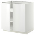 METOD Base cabinet with shelves/2 doors, white/Ringhult white, 80x60 cm