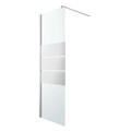 GoodHome Walk-in Shower Panel Beloya 70cm, chrome/mirror glass