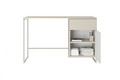 Desk with Drawer Asha 120 cm, cashmere, cashmere frame