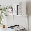 BURHULT / SIBBHULT Wall shelf, white/white, 59x20 cm