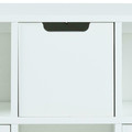 Shelving Unit with 3 Drawers Mitra, white