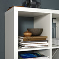 MICKE/ÖRFJÄLL / KALLAX Desk and storage combination, and swivel chair white/blue/black