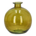 Glass Vase 15x17cmm, green