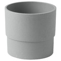 NYPON Plant pot, indoor/outdoor, grey, 9 cm