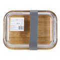 Glass Lunch Box with Bamboo Lid & Cutlery