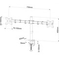 Dual 13-27" LCD Desk Mount 