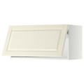 METOD Wall cabinet horizontal, white/Bodbyn off-white, 80x40 cm