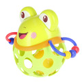 Bam Bam Animal Rubber Ball with Rattle Frog 6m+