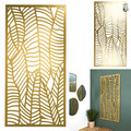 Metal Wall Decoration Rawdat 90x45cm, gold