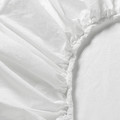 DVALA Fitted sheet, white, 120x200 cm