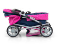 Milly Mally Doll's Pram Alice Prestige Navy 3+