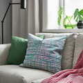 HAMNKRASSING Cushion cover, pink/blue green, 50x50 cm