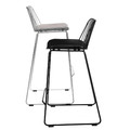 Bar Stool with Seat Pad Dill High, black