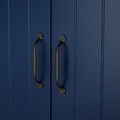 SKRUVBY Storage combination, black-blue, 130x140 cm