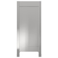 VÅRSTA Cover panel with legs, stainless steel, 39x80 cm