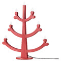 STRÅLA LED 7-armed candelabra, pine red, 47 cm