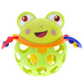 Bam Bam Animal Rubber Ball with Rattle Frog 6m+