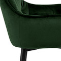 Bar Stool with Backrest Brooke VIC, green