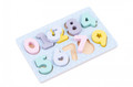 iWood Wooden Puzzle Numbers Pastel 2+