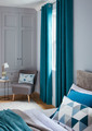 Block-out Curtain GoodHome Novan 140x260cm, sea blue