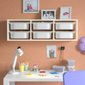 TROFAST Wall storage, white/white, 99x21x30 cm