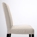 BERGMUND Chair, black, Hallarp beige