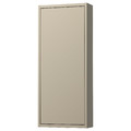 HAVBÄCK Wall cabinet with door, beige, 40x15x95 cm