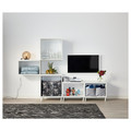 PLATSA Cabinet, white/Fonnes white, 180x42x113 cm