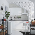 KNOXHULT Kitchen, high-gloss white, 180x61x220 cm