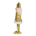 Nutcracker Christmas Decoration 28cm, crown, gold