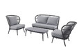 GoodHome Garden Furniture Set Apolima, grey