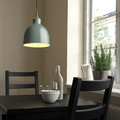 RÖDFLIK Pendant lamp, grey-green