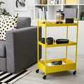 NISSAFORS Trolley, yellow, 50.5x30x83 cm