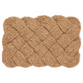 STAVREBY Door mat, indoor, handmade, braided natural, 40x60 cm